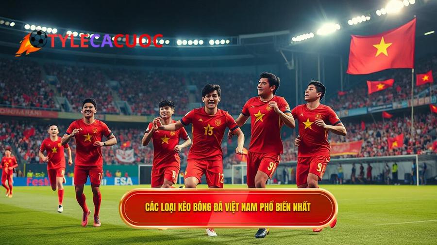 Các loại kèo bóng đá đội tuyển Việt Nam phổ biến nhất