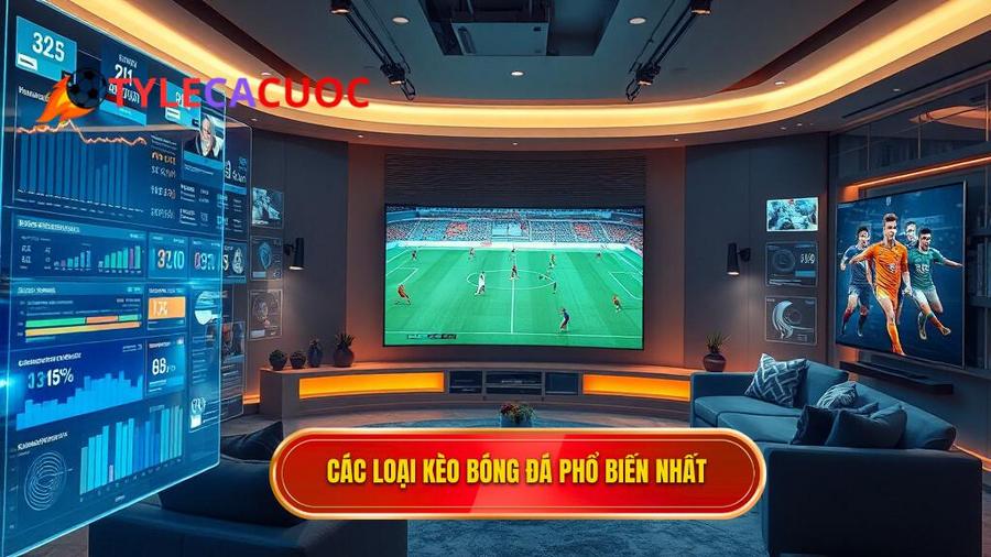 Các loại kèo phổ biến khi xem kèo bóng đá trực tuyến