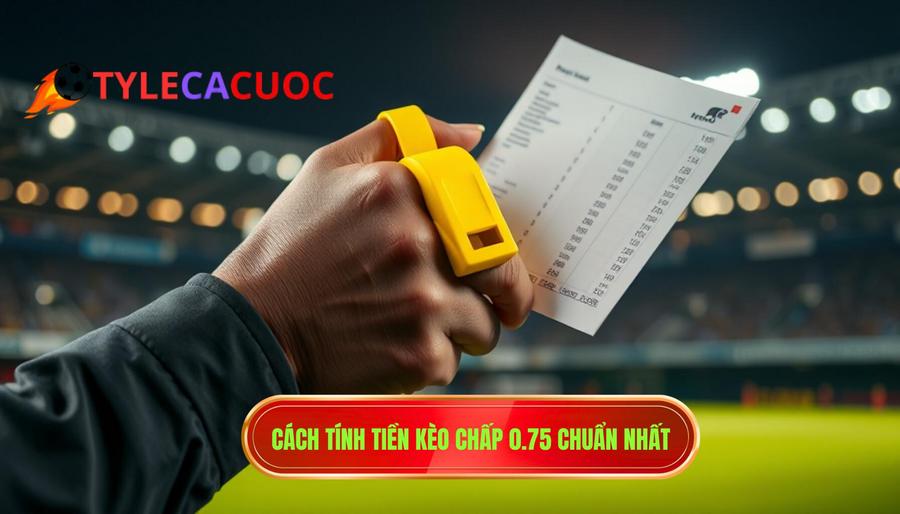 2. Cách tính tiền kèo chấp 0.75 chuẩn nhất